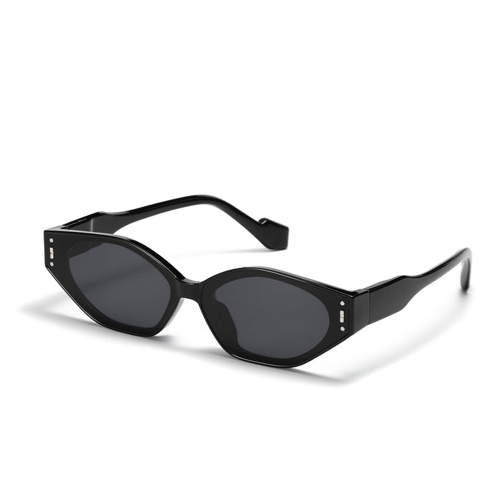 Dame geometrisk solbrille i futuristisk design Luvikno