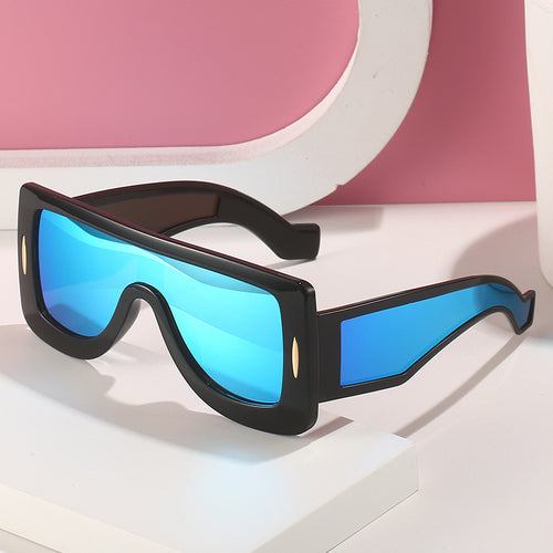 Damer futuristiske oversized solbriller Luvikno