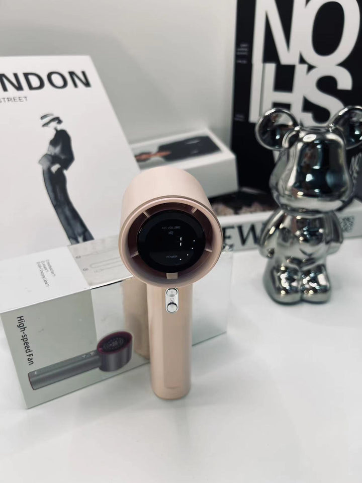 Dame Håndholdt USB-vifte med temperaturvisning Luvikno