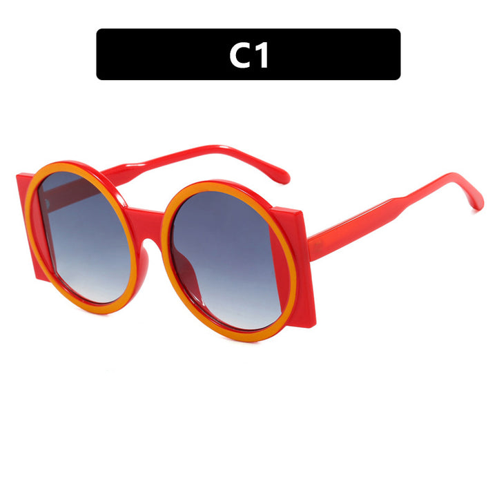Dame oversized solbrille med kvadratisk ramme og UV-beskyttelse Luvikno