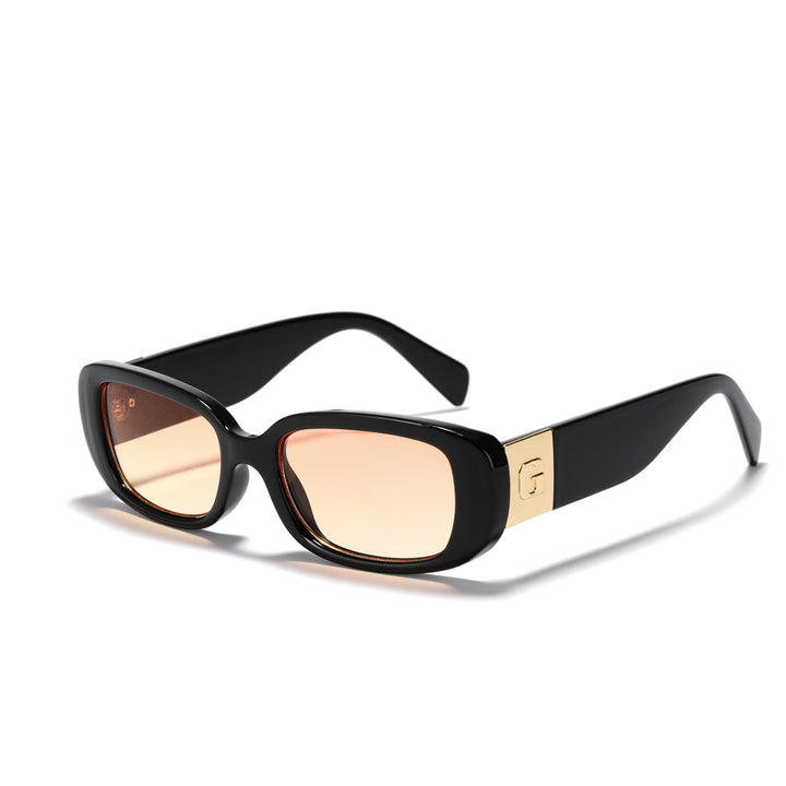 Dame moteriktig solbrille med luksuriøs acetatramme Luvikno