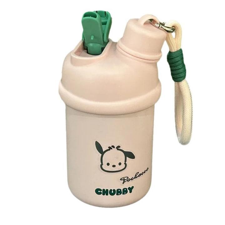 Damen Isoliertrinkflasche mit innovativem Verschlusssystem und süßem Tierdesign Luvikno