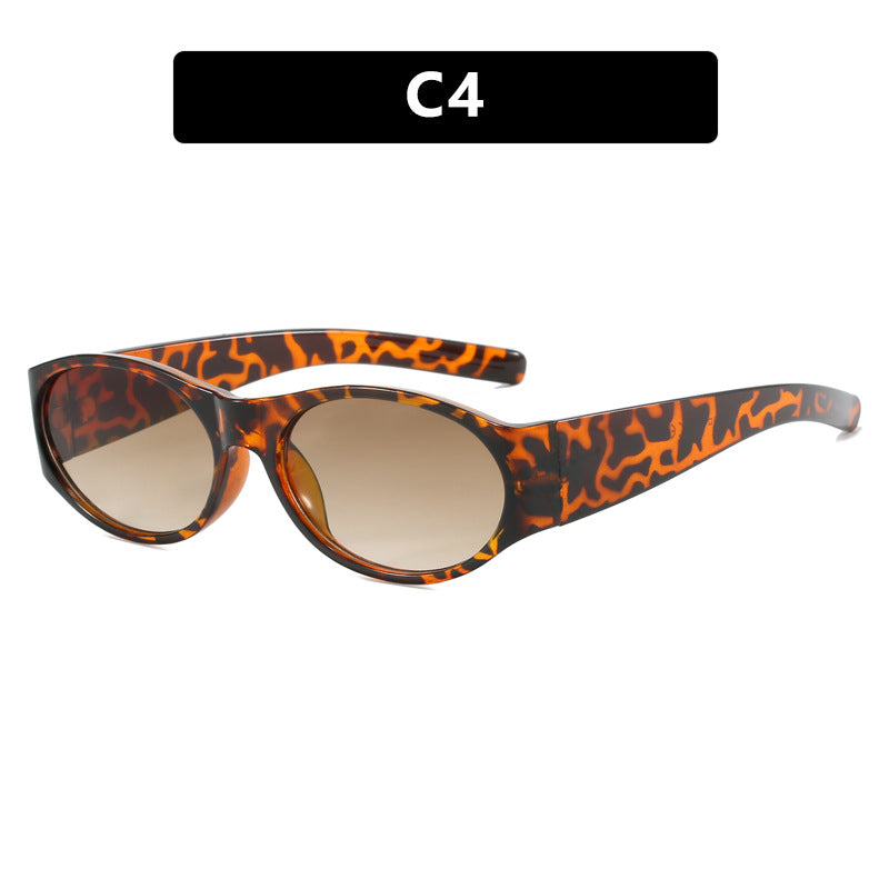 Dame motesolbrille med elegant, oval design og UV-beskyttelse Luvikno