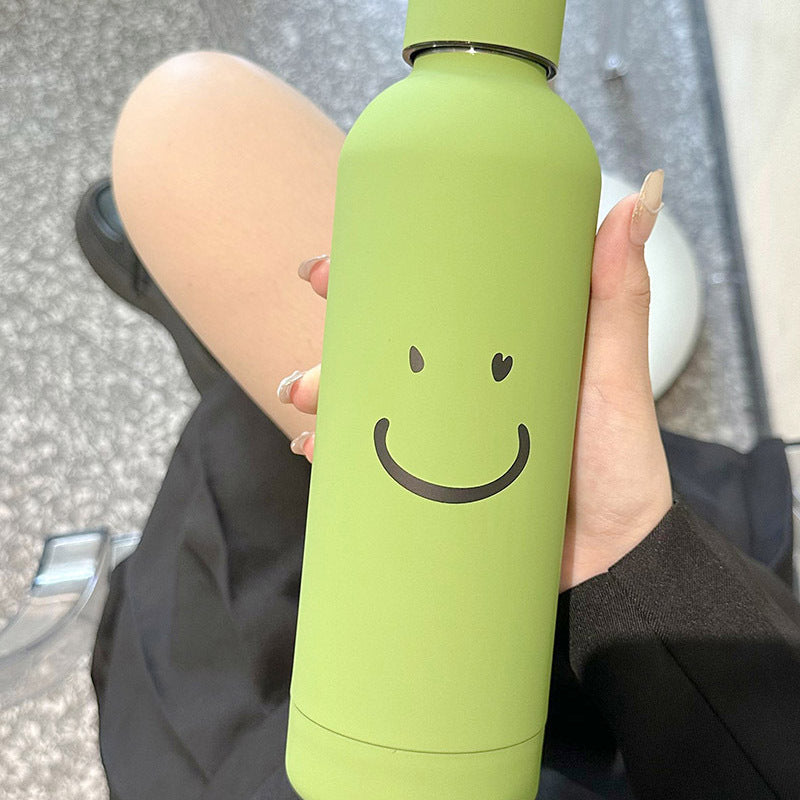 Damen Isolierflasche med innovativt smilmotiv Luvikno