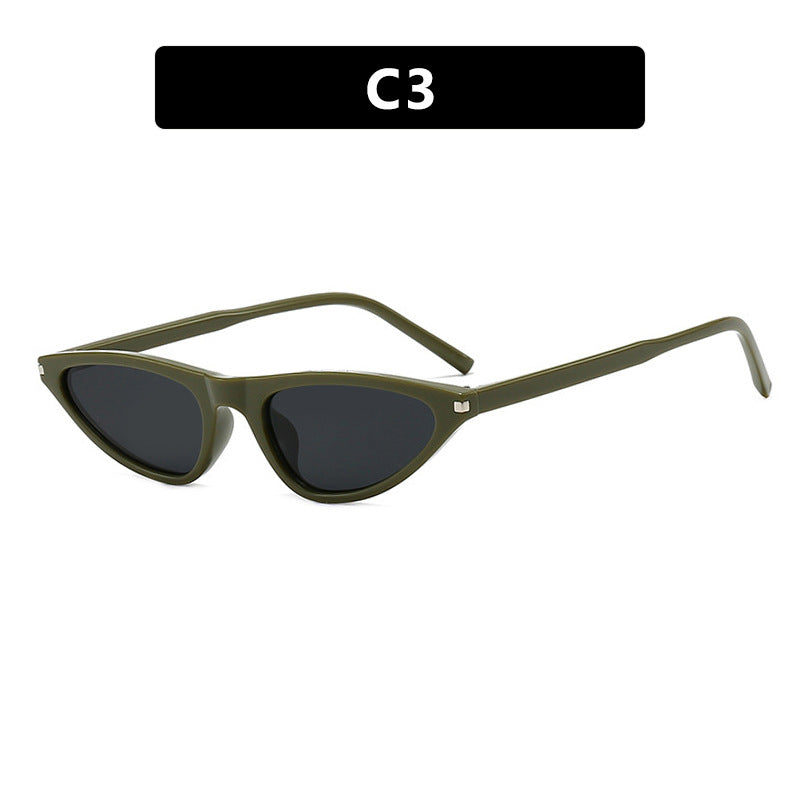 Dame Cat-Eye solbriller med elegant plastikkramme og UV-beskyttelse Luvikno