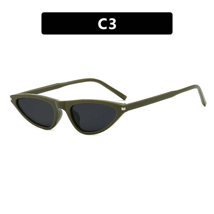 Dame Cat-Eye solbriller med elegant plastikkramme og UV-beskyttelse Luvikno