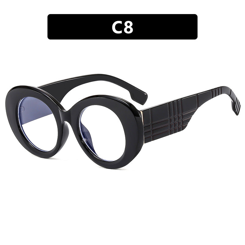 Dame ekstravagant solbrille med kreativ ramdesign og beskyttende UV-filter Luvikno
