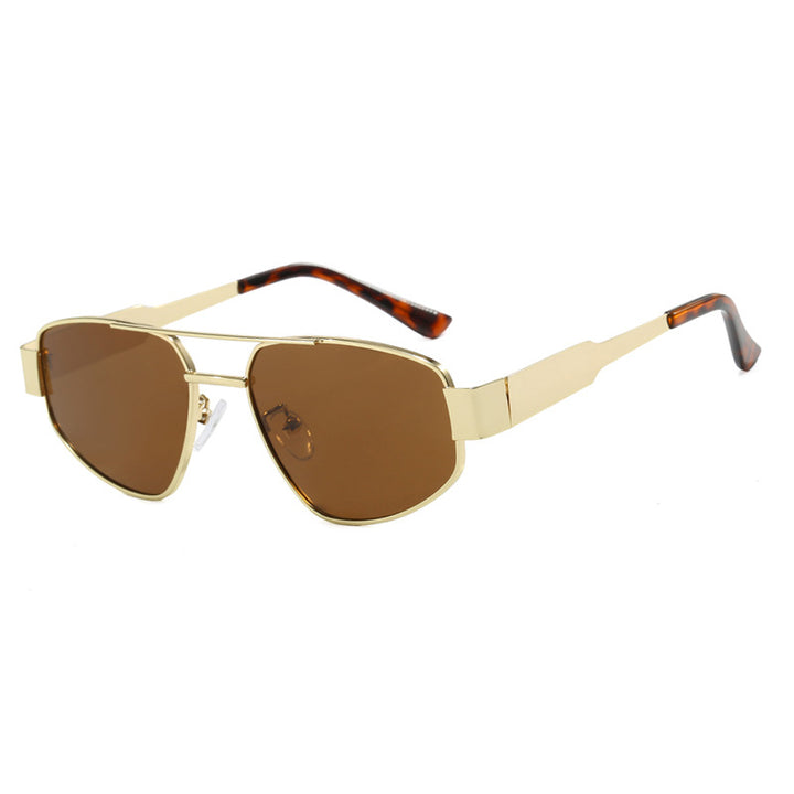 Dame stilige oversized solbeskyttelsesbriller Luvikno