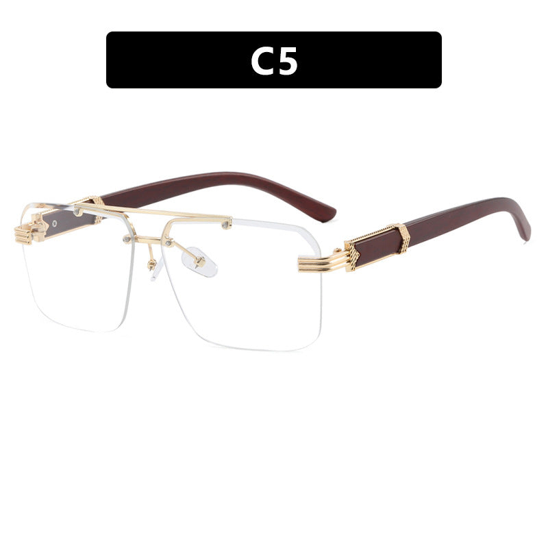Damer geometrisk oversized solbrille med trendy design og luksuriøse detaljer Luvikno