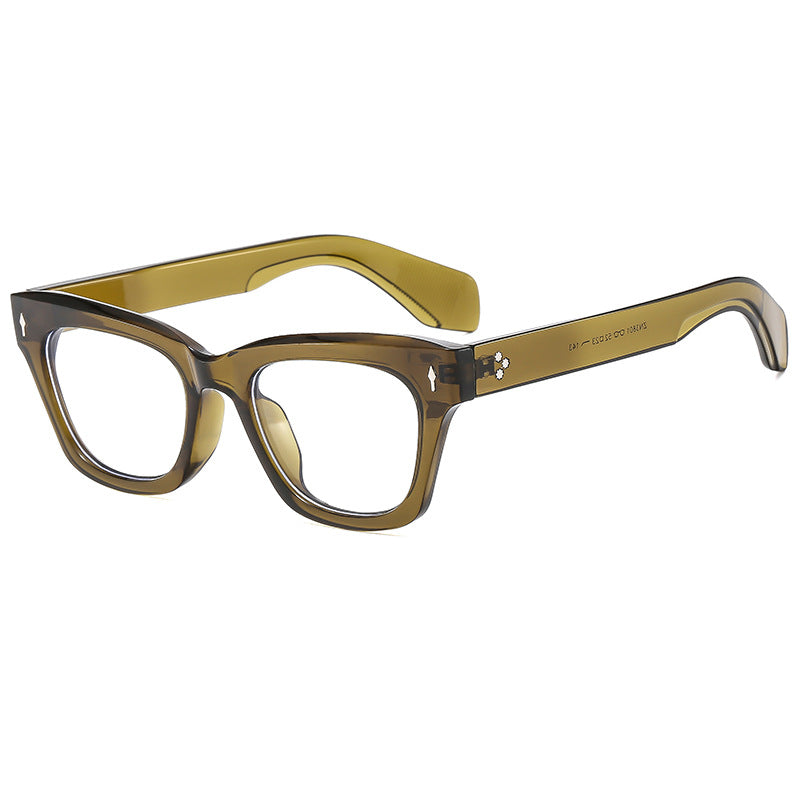 Damer Cat-Eye solbrille med moderne, transparent ramme og UV-beskyttelse Luvikno