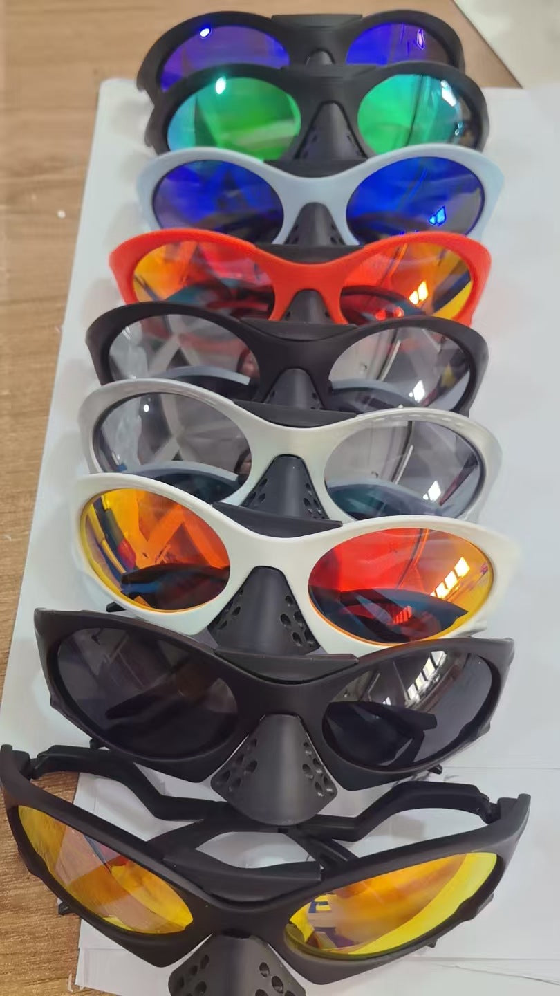 Damen Sporty Multilinsen-solbrille med ventilasjonssystem Luvikno