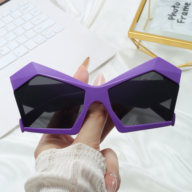 Dame geometrisk designerbrille Luvikno