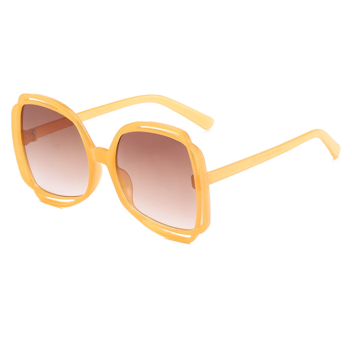 Dame Fasjonssolbrille med moderne ramme og UV-beskyttelse Luvikno