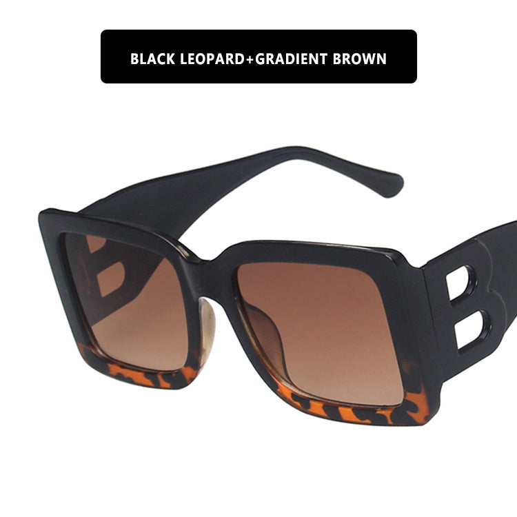 Dame moteriktig solbrille i trendy leoparddesign Luvikno
