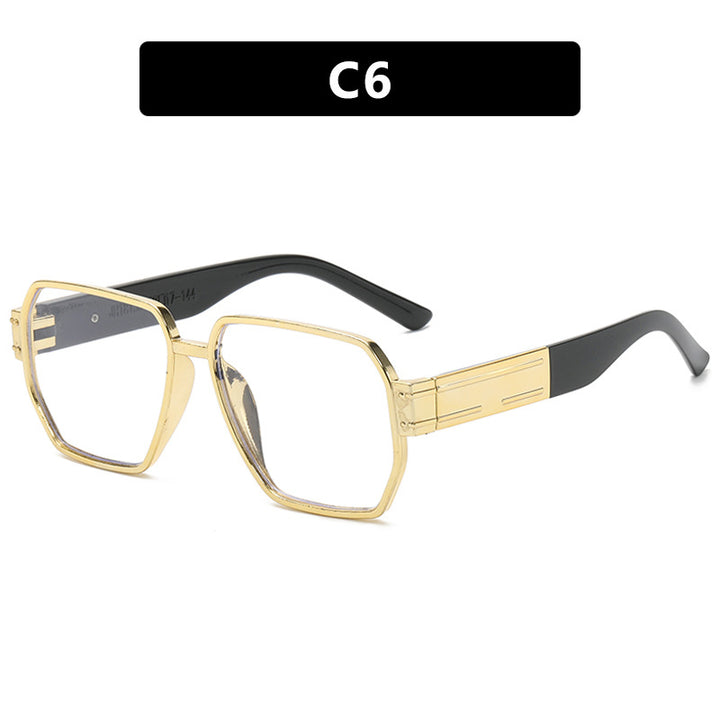 Damer elegant solbrille med markant geometrisk ramme Luvikno