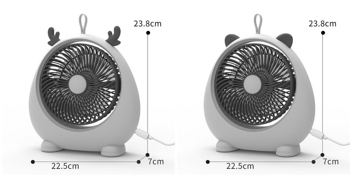 Damer Bærbar Mini-vifte i kawaii dyredesign Luvikno