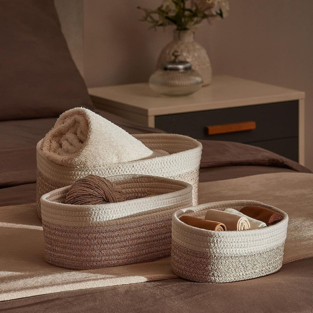 Dame Elegant oppbevaringskurvsett med praktisk design Luvikno