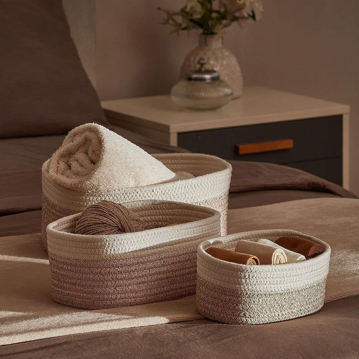 Dame Elegant oppbevaringskurvsett med praktisk design Luvikno