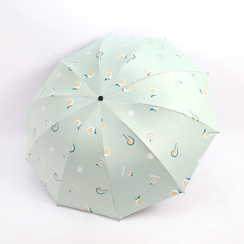 Dames sammenleggbare paraply med glade motiver Luvikno