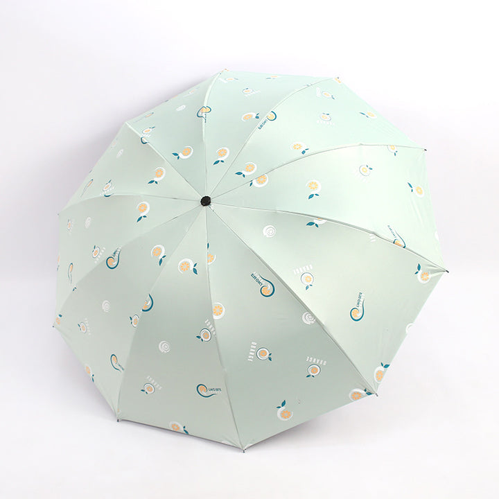 Dames sammenleggbare paraply med glade motiver Luvikno