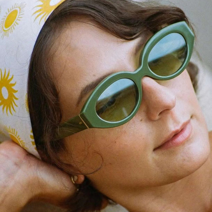 Dame kreativ solbrille i elegant retro-stil Luvikno