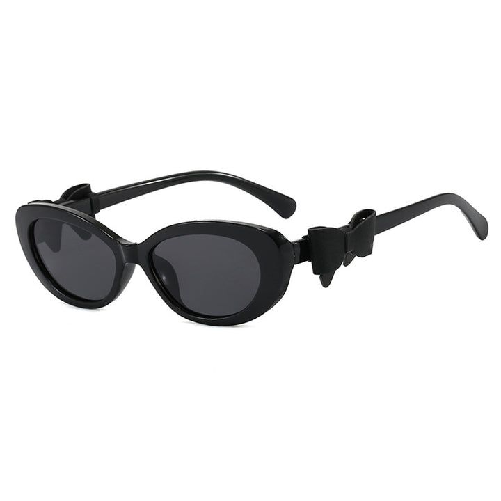 Dame moteriktig solbrille med lekent sløyfedesign Luvikno