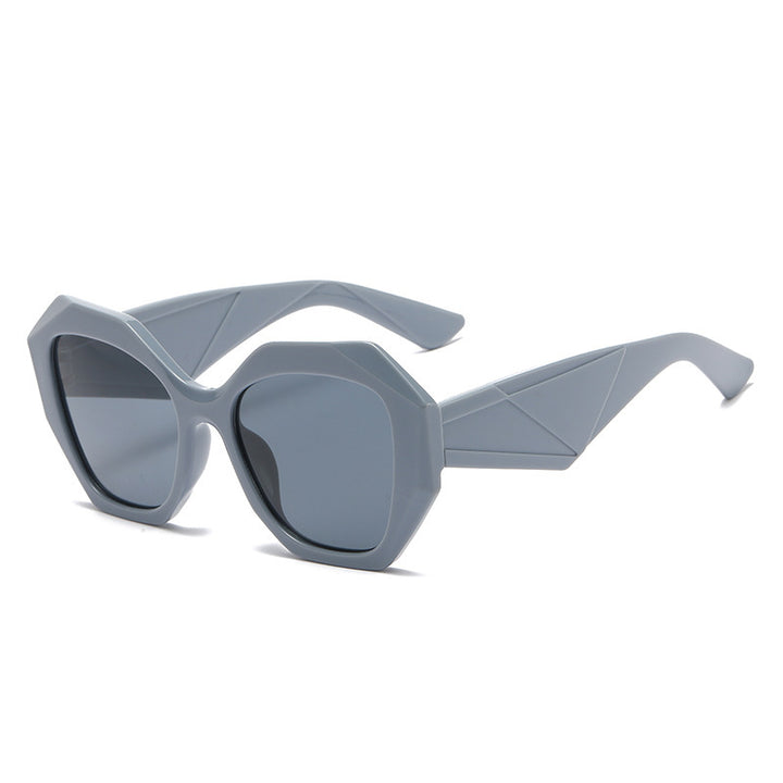 Damer eksepsjonell polygonal solbrille Luvikno