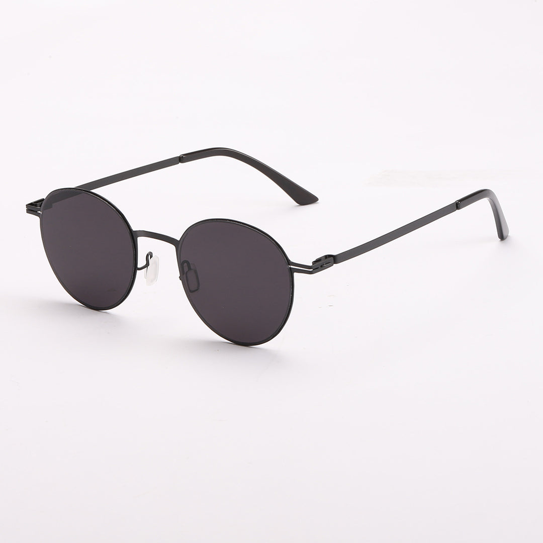 Dame elegant rund solbrille med UV-beskyttelse Luvikno