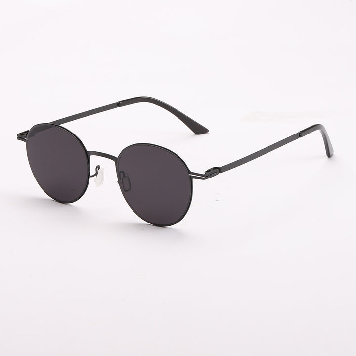 Dame elegant rund solbrille med UV-beskyttelse Luvikno