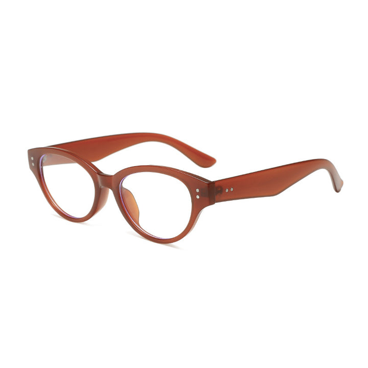 Dame Cat-Eye solbriller med elegant plastisk ramme og UV-beskyttelse Luvikno