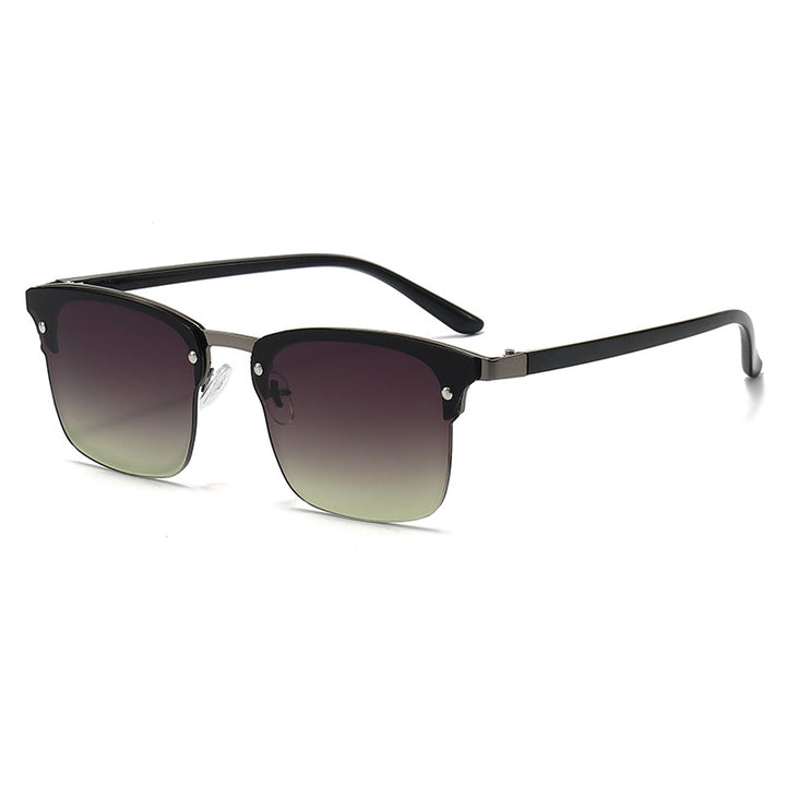Dame moteriktig kvadratisk solbrille med robust ramme Luvikno