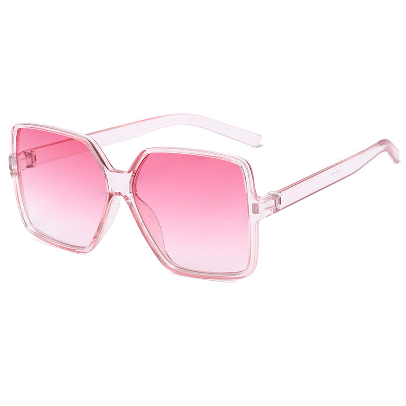 Dame oversized kvadratisk solbrille med elegant ramme Luvikno