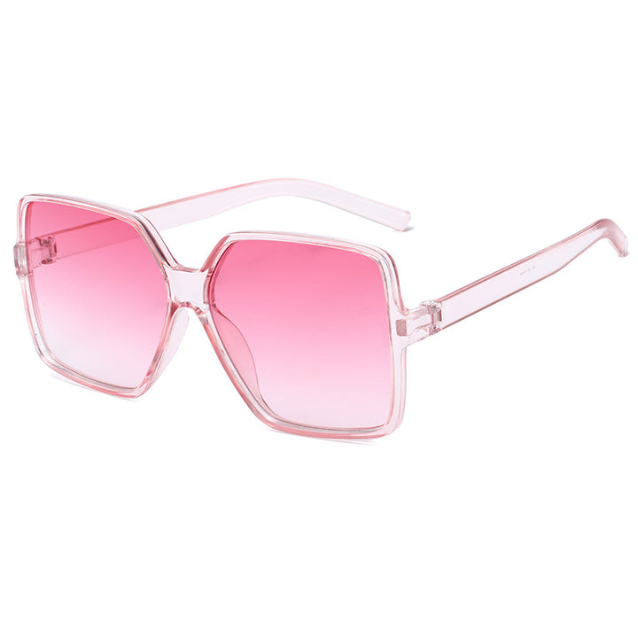 Dame oversized kvadratisk solbrille med elegant ramme Luvikno