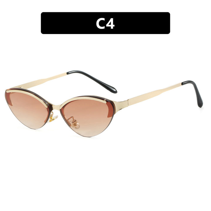 Dame Cat-Eye solbriller med elegant ramme og UV-beskyttelse Luvikno