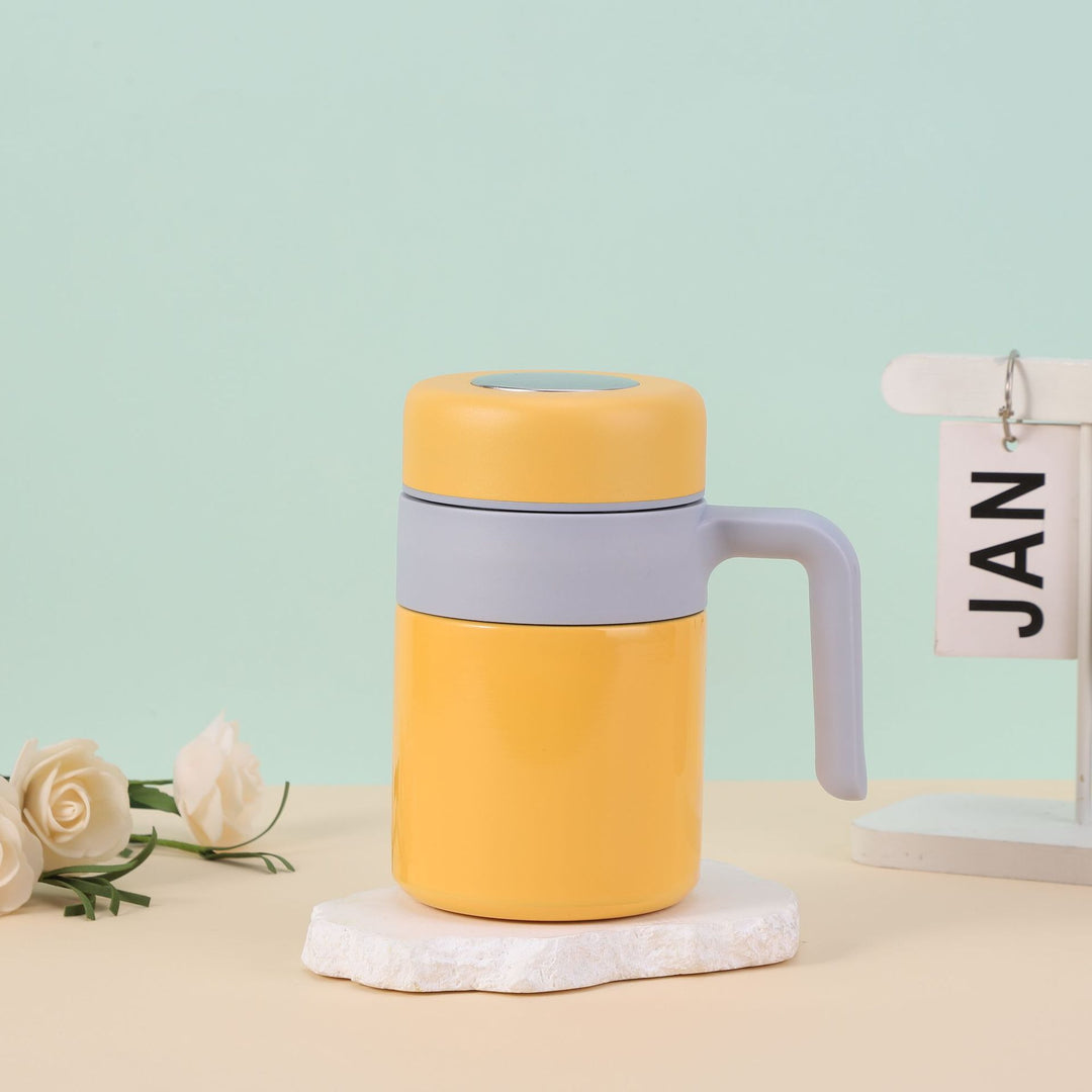 Damer Isoleringsbecher med ergonomisk håndtak og lekkasjesikker lokk Luvikno