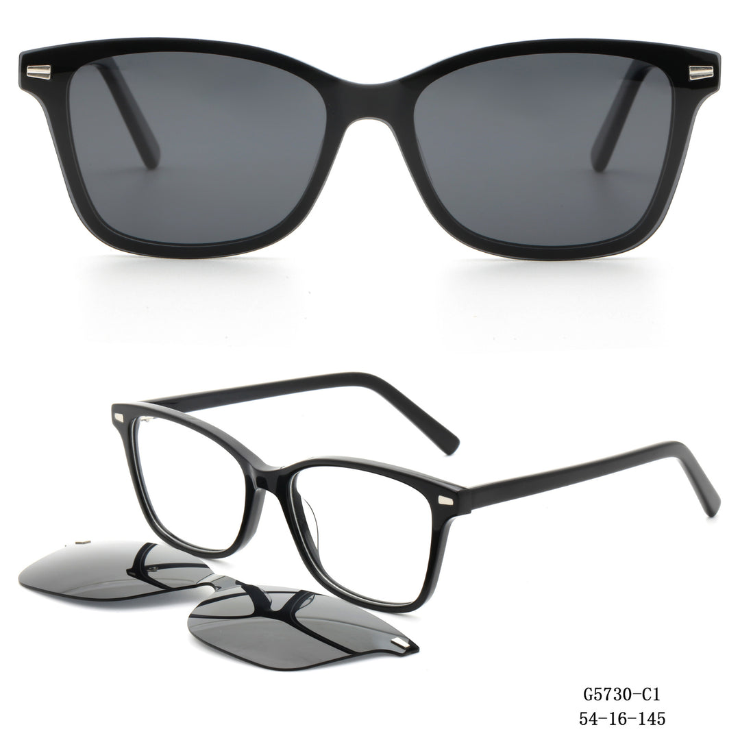 Dame solbrille i moteriktig dual-design Luvikno