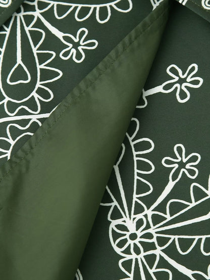 Luvik | Painettu puffer-takki-setti