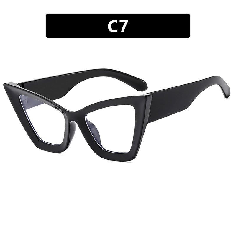Dame trendy Cat-Eye solbriller med robust design og UV-beskyttelse Luvikno