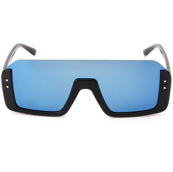 Damer Sporty Shield-solbriller med moderne design Luvikno