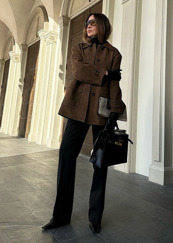 Luvik | Nahka Napitettava Takki