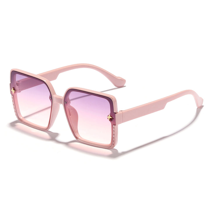 Dame kvadratisk solbrille med høykvalitets rammedesign og UV-beskyttelse Luvikno