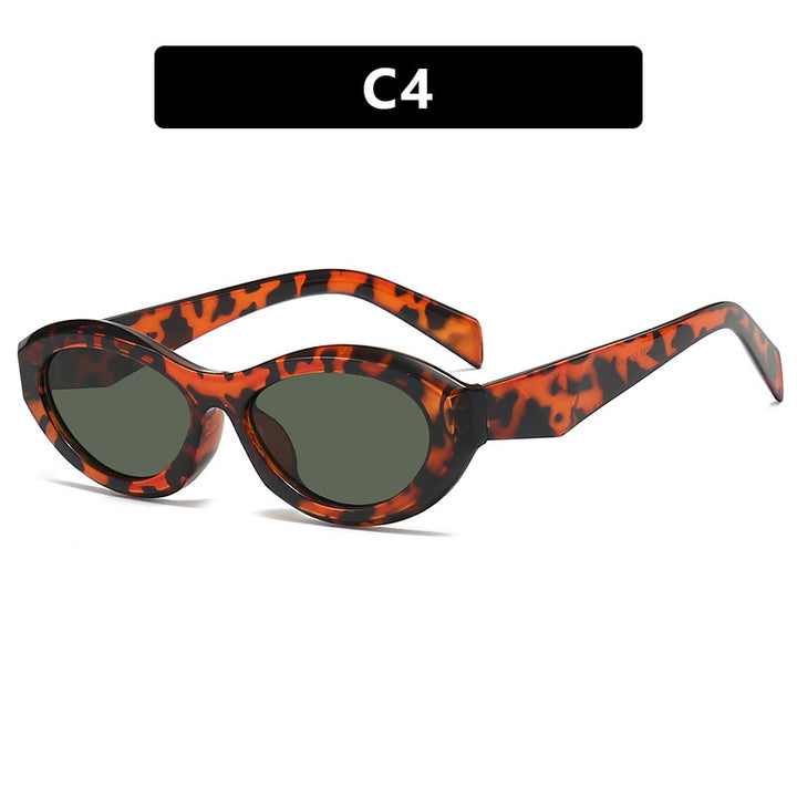 Dame elegant Cat-Eye solbrille med beskyttende UV-filter og moteramme Luvikno
