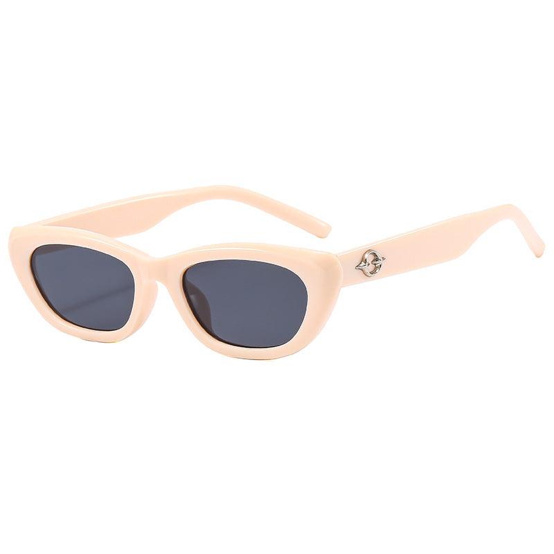 Dame eksklusive cat-eye solbriller med stilige detaljer Luvikno