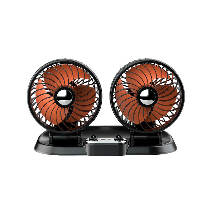 Dual-Head Bærbar Bil Ventilasjonsvifte Luvikno