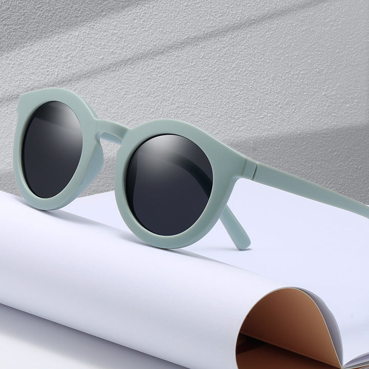 Dame runde solbriller med moderne design og UV-beskyttelse Luvikno