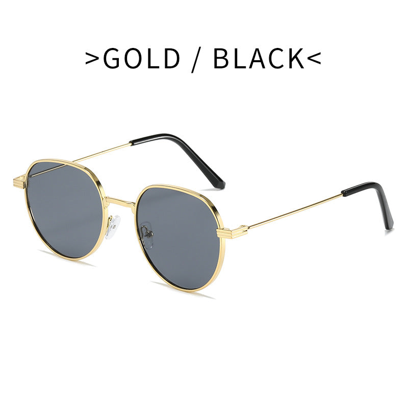 Dame Stilfull rund Designer mote solbrille Luvikno