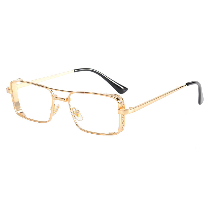 Dame moteriktig rektangulær solbrille med luksuriøs ramme Luvikno