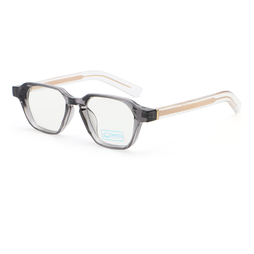 Dame solbrille i spesielt design med kantede glass Luvikno