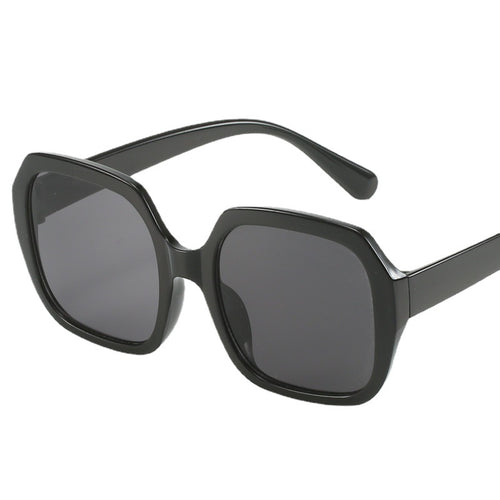 Dame Modisk Oversized-solbrille med ekstravagante leoparddetaljer Luvikno