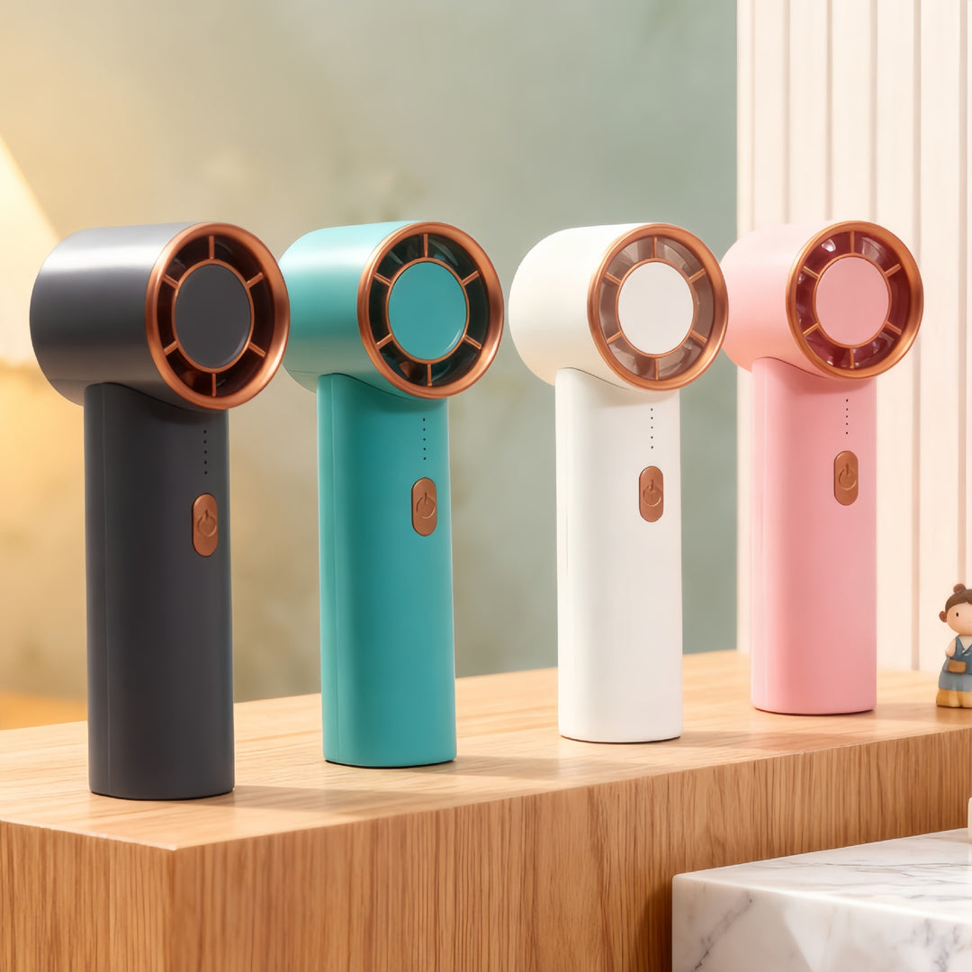 Dame bærbar mini-vifte med ergonomisk design Luvikno
